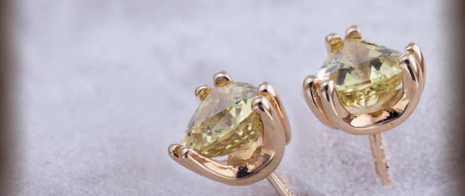 Yellow Sapphire Earrings